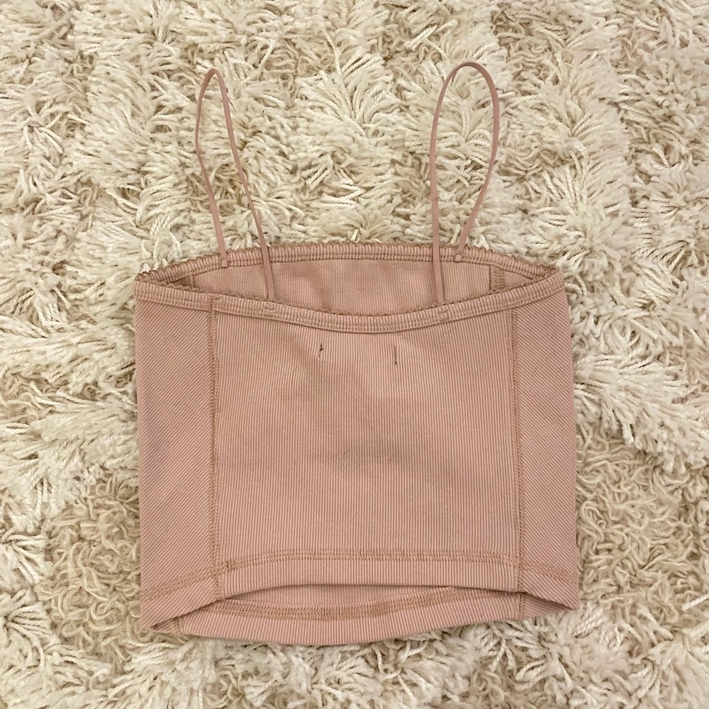 NWT Abercrombie Womens Crop Tank Top Pink Mauve - Picture 3 of 3